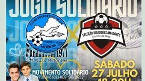 Jogo solidário em Vila Nova de Milfontes para ajudar criança que perdeu os pais e a irmã
