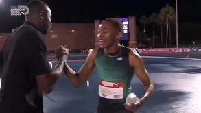 Michael Johnson rendido ao novo fenómeno da velocidade: «Este rapaz é impressionante»