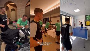 Pote e Gyökeres mostram os cantos à casa do hotel do Sporting no Algarve
