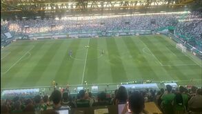 Alvalade homenageou Manuel Fernandes antes do apito inicial do Sporting-Ath. Bilbao