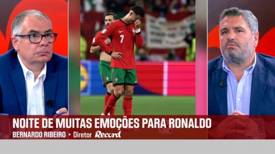 Diretor de Record sobre lágrimas do capitão no Portugal-Eslovénia