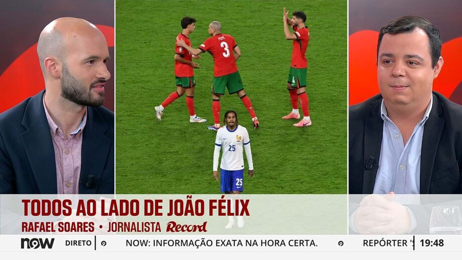Rafael Soares, jornalista de Record, defende João Félix das críticas após penálti desperdiçado