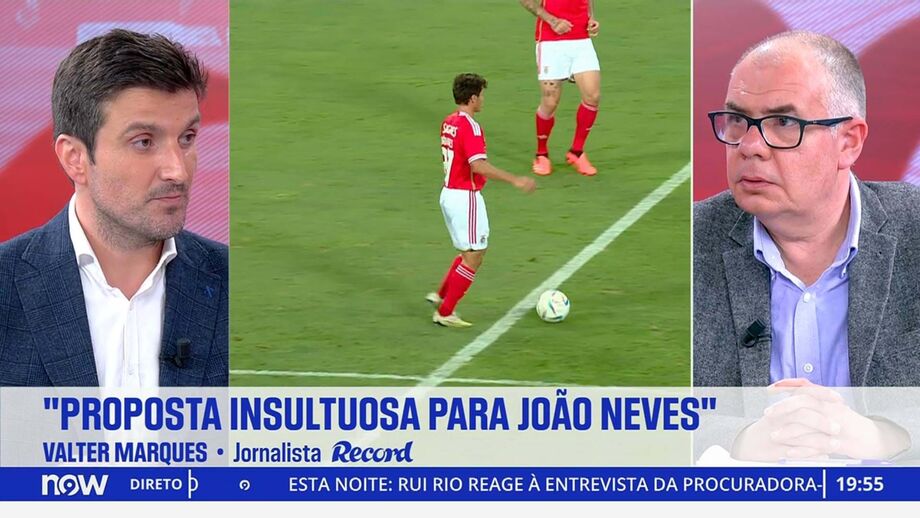 Valter Marques, jornalista Record, em declarações no programa 'Record na Hora' no Now