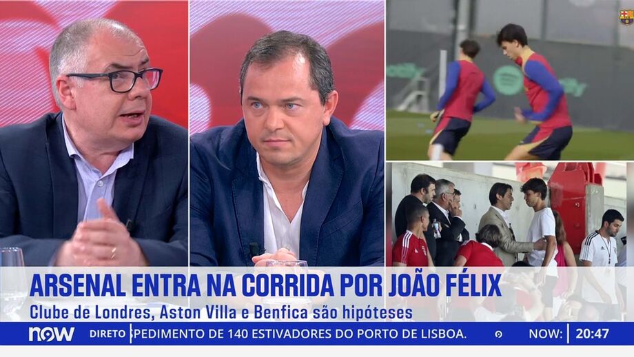 Luís Pedro Sousa, chefe de redação de Record, no programa 'Record na Hora' no Now