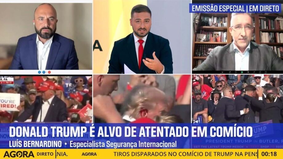 Now: Cobertura de atentado a Trump ganha à RTP-3