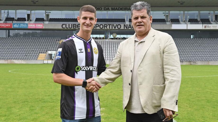 Baeza com o presidente Rui Alves