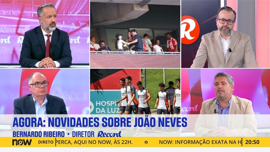 Bernardo Ribeiro, diretor de Record, em declarações no programa 'Record na Hora' no Now