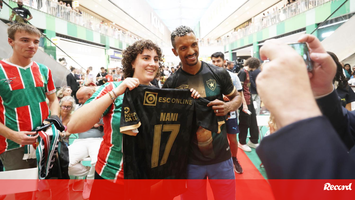 Nani apresentado em centro comercial na Amadora: «Sempre quis voltar a casa»