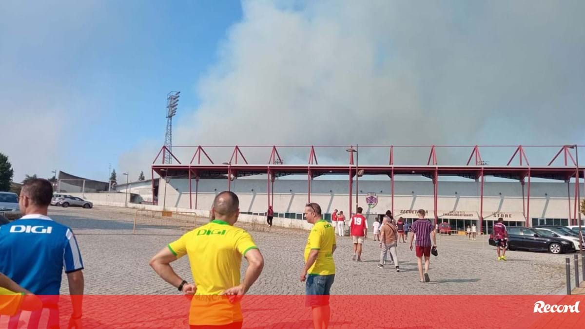 Incêndio nas proximidades do estádio do Chaves a horas do jogo de apresentação