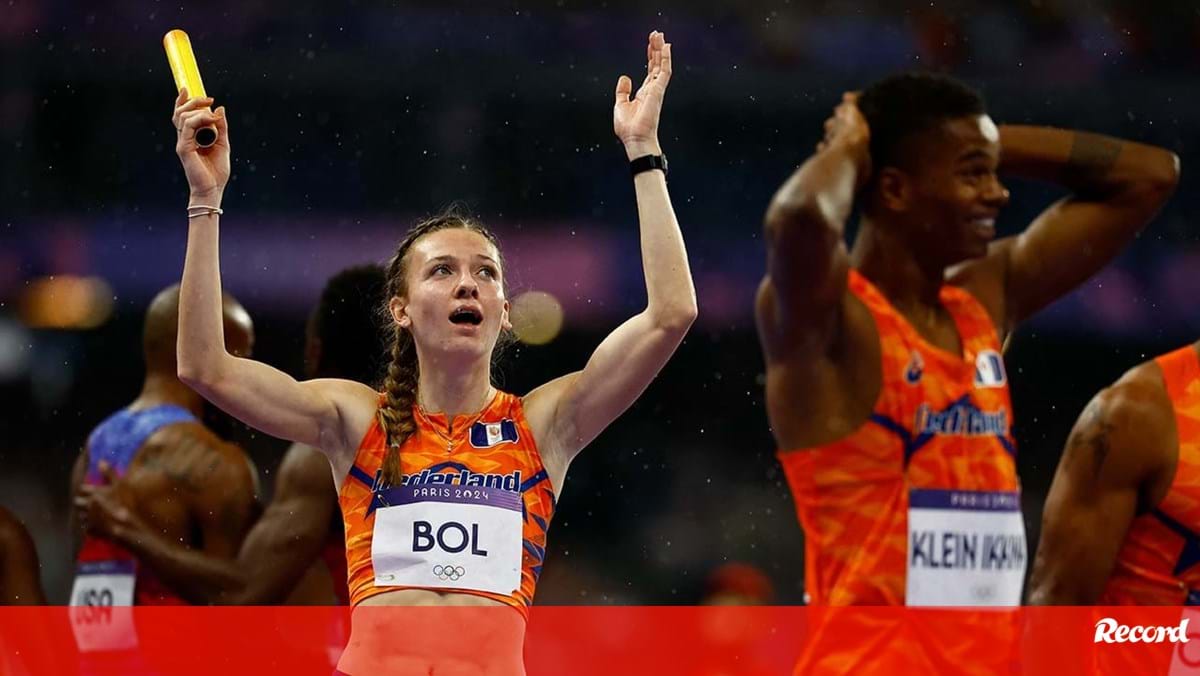 De 4.ª para 1.ª: recuperação incrível de Femke Bol vale título olímpico dos 4x400 mistos à Holanda