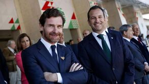 Frederico Varandas e André Villas-Boas juntos à mesa em Aveiro