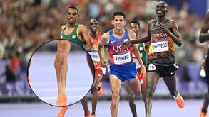 É isto que custa uma medalha olímpica: norte-americano ficou com as pernas neste estado