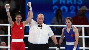 Lin Yu-ting na final olímpica de -57 kg