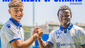 Gabi Miranda e Samad assinam contrato profissional com o Feirense