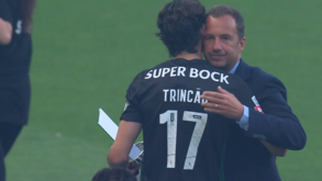 Trincão homenageado em Alvalade pelos 100 jogos com a camisola do Sporting