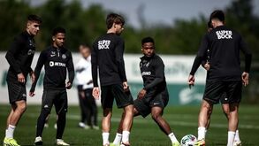 Plantel do Sporting fez treino de recuperação antes de um dia de descanso