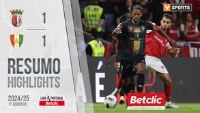 O resumo do Sp. Braga-E. Amadora, 1-1: golos, casos e outros lances
