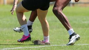 A impressionante lesão de Mégane Sauvé no treino do Sporting