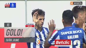 O golo de Iván Jaime que quebrou a resistência do Santa Clara diante do FC Porto