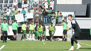 O onze do Sporting para o jogo com o Nacional