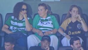 Dolores Aveiro assistiu à goleada do Sporting na tribuna da Choupana