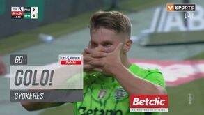 Foi assim que Gyökeres chegou ao hat trick diante do Farense