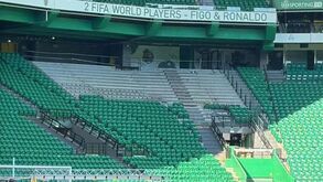 Iluminação LED e cadeiras nos lugares dos antigos ecrãs: Alvalade 'veste-se' para o clássico