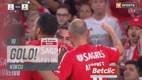 Benfica na frente diante do Estrela: Kökcü abriu assim o marcador