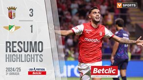 O resumo do Sp. Braga-Moreirense: golos, casos e outros lances