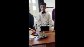 «Querés ser cristiano?»: a pergunta de padre que baralhou menino argentino e já se tornou viral