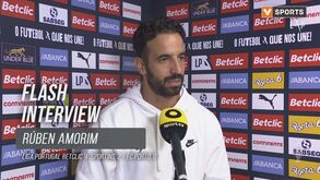 Rúben Amorim reage à vitória do Sporting no clássico: «Fomos mais competentes hoje»
