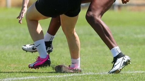 A impressionante lesão de Mégane Sauvé no treino do Sporting