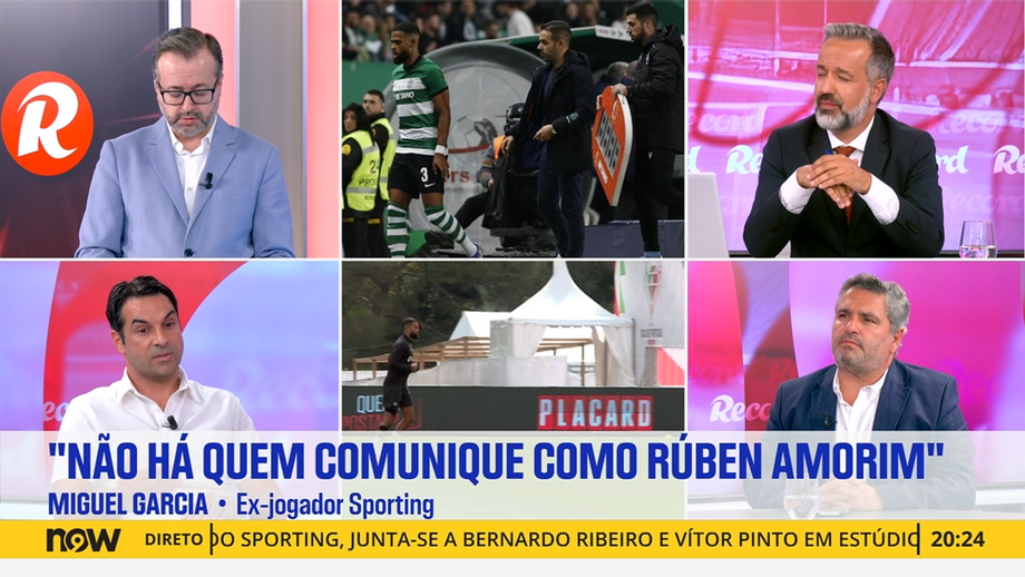 Ex-jogador do Sporting foi o convidado especial do programa 'Record na Hora' no Now