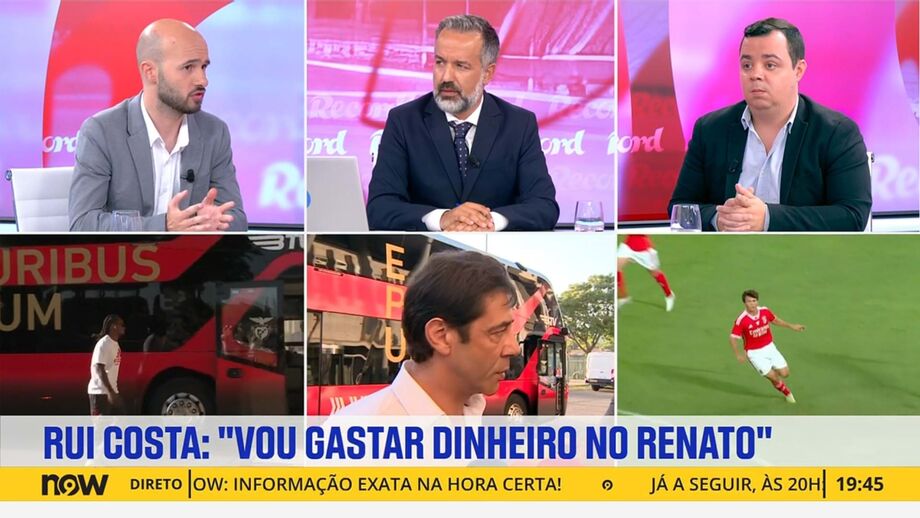 Rafael Soares, jornalista de Record, analisa discurso de Rui Costa sobre os dois jogadores