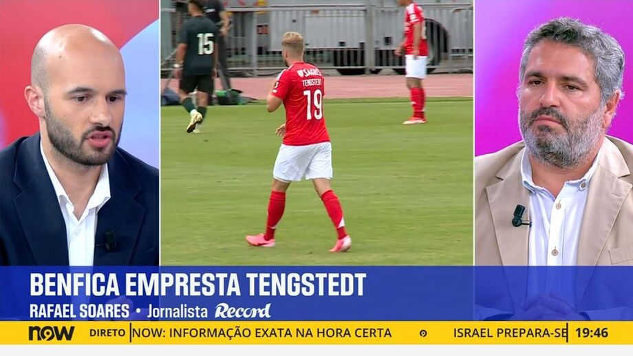 Jornalista de Record em declarações no programa 'Record na Hora' no Now