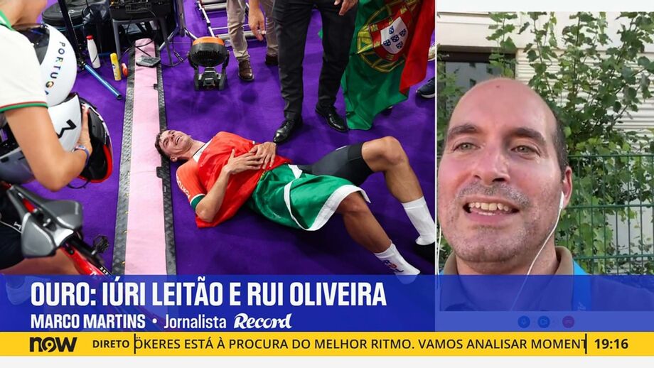 Marco Martins, enviado especial do Record a Paris, em direto no programa 'Record na Hora'