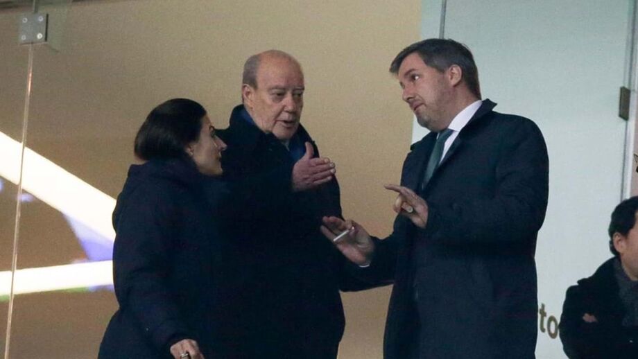 Pinto da Costa com Bruno Carvalho num clássico entre FC Porto e Sporting em 2017/18