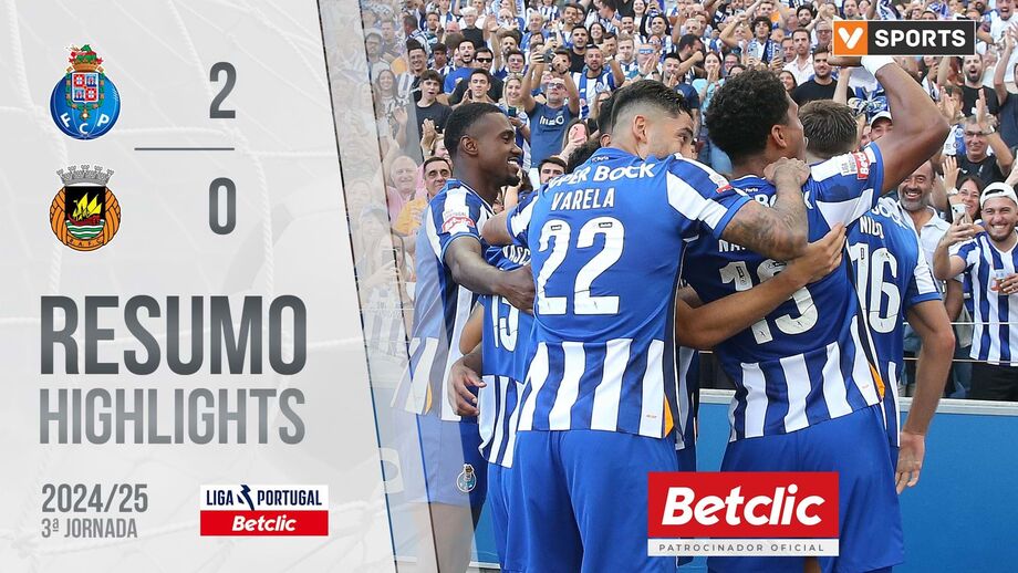 A crónica do FC Porto-Rio Ave, 2-0: por este rio acima
