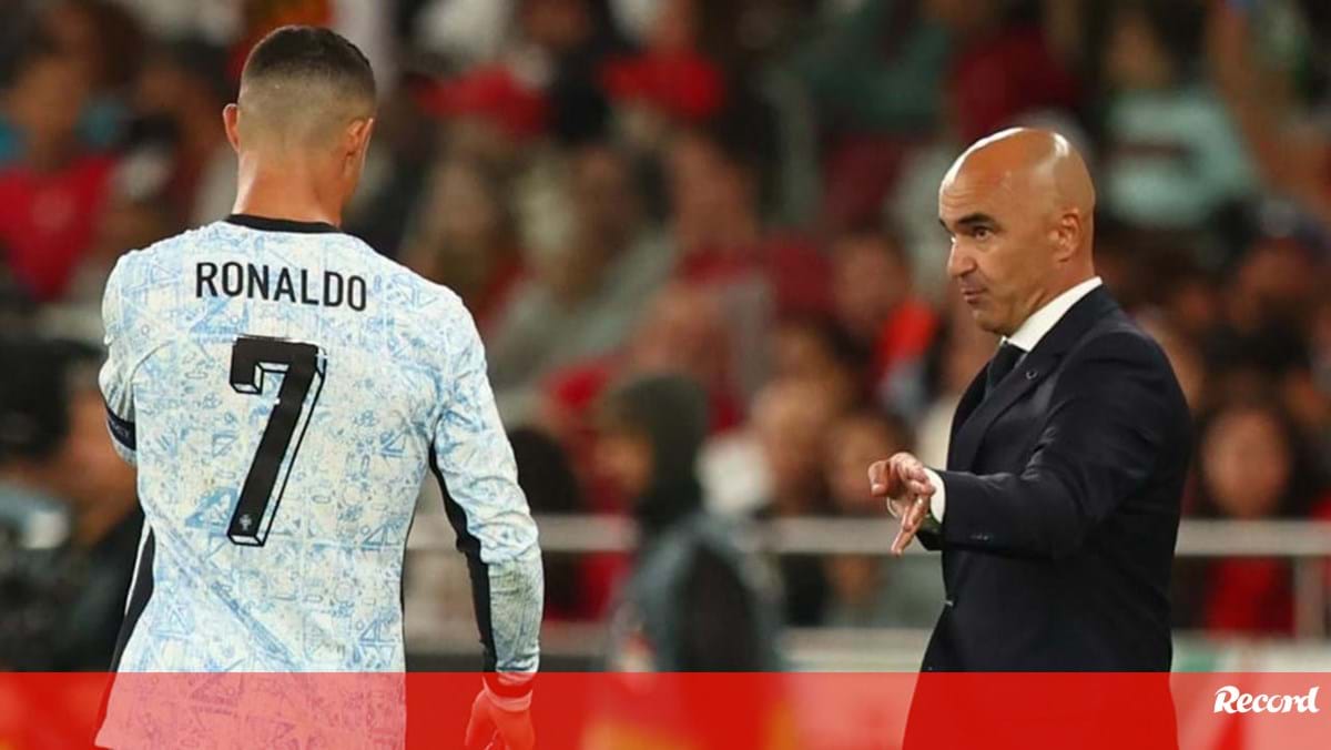 A explicação de Roberto Martínez para a ausência de Cristiano Ronaldo no onze inicial