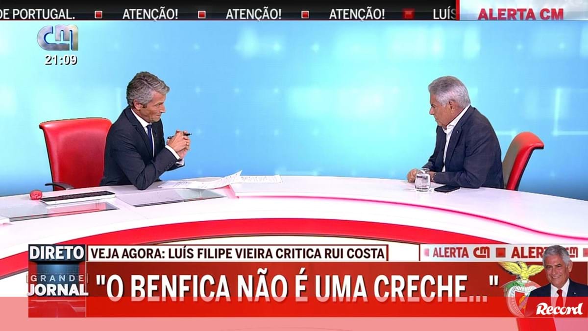 Vieira: «Rui Costa não pode tratar pessoas por 'mano aqui, mano ali'. O Benfica é alguma creche?»