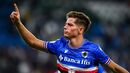 ESTANIS PEDROLA: Avançado de 21 anos rumou à Sampdoria, mas do lado dos catalães ficou uma opção de recompra de 7 milhões e ainda 50% de uma futura venda