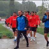 «Winter is coming»: a deixa de Carvalhal no treino do Sp. Braga à chuva