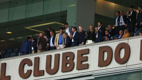 Fernando Gomes e Pedro Proença na apresentação do futebol feminino do FC Porto