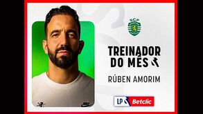 Rúben Amorim é o treinador do mês de agosto para a Liga