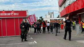 Segurança por todo o lado: sérvios acautelam-se para o Estrela Vermelha-Benfica