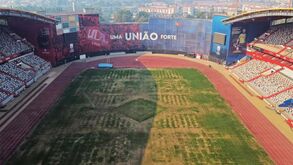 U. Leiria obrigada a jogar em Rio Maior: veja o estado em que ficou o relvado do Magalhães Pessoa após concerto