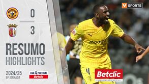 O resumo do Nacional-Sp. Braga: golos, casos e outros lances