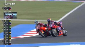 Polémica instalada: o 'toque' de Bastianini a Jorge Martín na última volta do GP Emilia Romagna