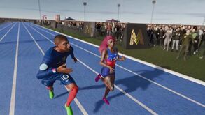 Simulação mostra como seria uma corrida de 100 metros entre Kylian Mbappé e Sha’Carri Richardson