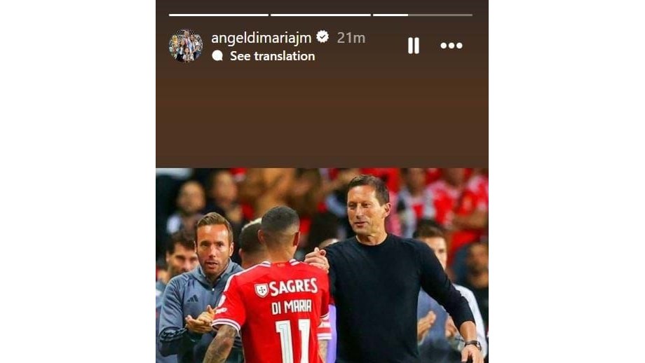 Di María et Roger Schmidt